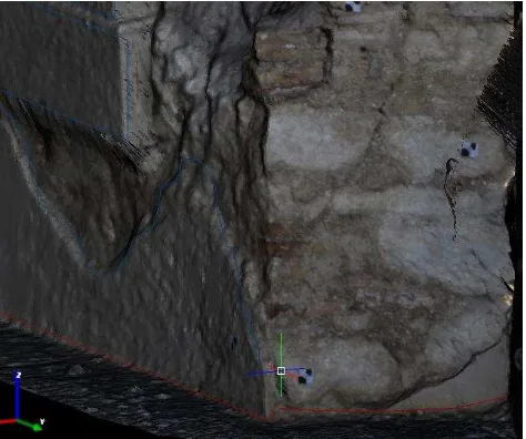 Figure 4.  Section view of a wall for structural evaluation. 