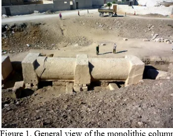 Figure 1. General view of the monolithic column  