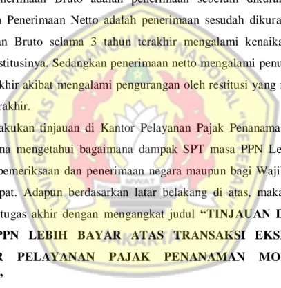 Tabel 3. Penerimaan Negara 