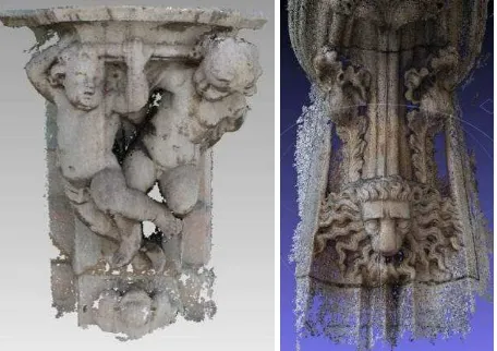 Figure 9: Two point cloud examples extracted by image 