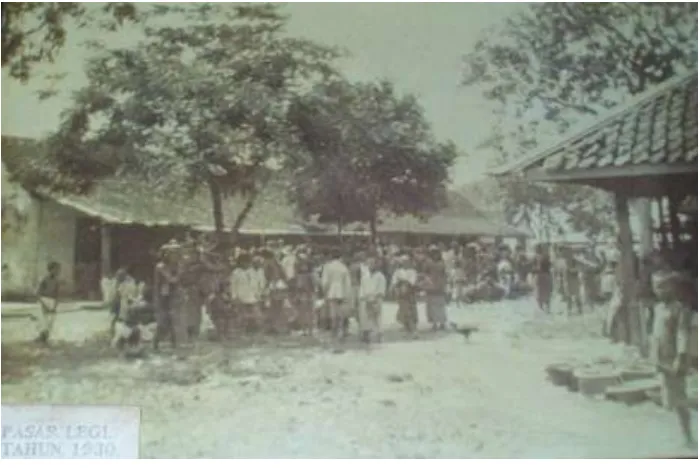 Gambar 1 Situasi Pasar Legi Sebelum Direnovasi Tahun 1930 