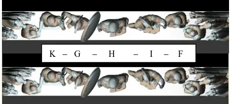 Figure 6. Two different reconstructions of figure G compared.  (a): M. Hitter - Leonar3Do, (b): G