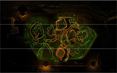 Figure 1. Aerial photo of Skara Brae, showing close network of houses and proximity of site to coastline  © P