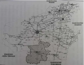 Gambar 2.2 Peta Lokasi Kecamatan Parang  