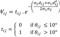 Fig. 4b illustrates an example of a generated artificial intersection point with its elliptical confidence region