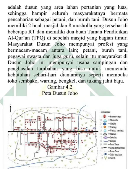 Gambar 4.2 Peta Dusun Joho