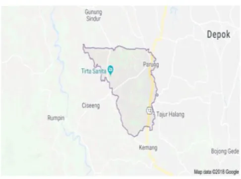 Gambar 1: Peta Kecamatan Parung 