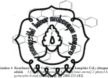 Gambar 5. Kemungkinan ikatan antara Cr(III) dengan 8-hidroksikuinolin 