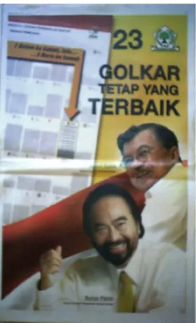 Gambar 4.8 Iklan Partai Golkar Edisi 1 April 2009 di Koran Jawa Pos