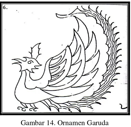 Gambar 13. Ornamen Burung (Sumber: Sewan Susanto, 1980: 268) 
