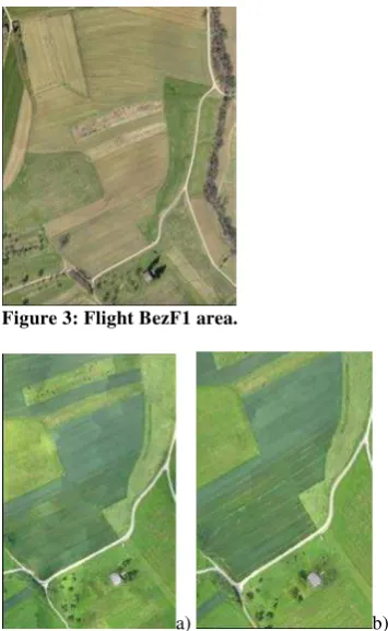 Figure 3: Flight BezF1 area. 