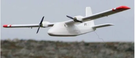 Figure 1: Used fixed-wing UAV platform in flight 