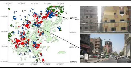 Figure 6. Field observations are showing empty buildings in                   high density classified areas  