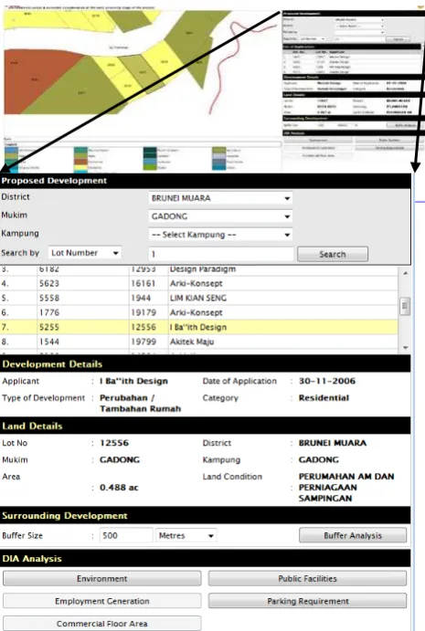 Figure 4: e-DIA search result 