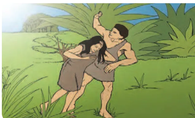 Gambar 4.1 Adam dan Hawa terbuang dari Taman Eden akibat 