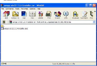 Gambar 5.1 xampp-win32-1.6.4 installer.exe 
