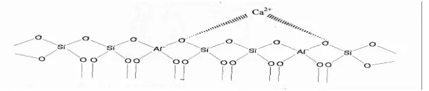 Gambar 11. Bentuk Ca-Zeolit Y (Gates, 1992) 