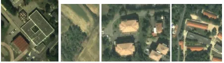 Figure 1: Radiometric information is not sufﬁcient to distinguishclasses with similar radiometry, such as grey roofed buildingsfrom roads, or red tiles from bare soil.