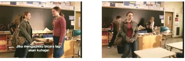 Figure 4. Cady’s polite gesture when and after talking to 