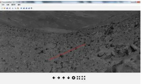 Figure 6.  Measuring a profile in the panorama 