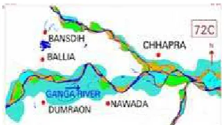 Fig 4 (c):  Fluvial features as demarcated from 2000 post-monsoon satellite data 