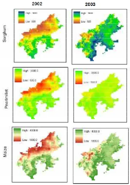Fig. 2 Spatial variation in start of season (SOS) over eastern Rajasthan  