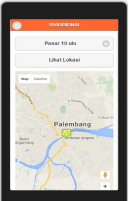 Gambar 13. Halaman Pencaian Pasar 