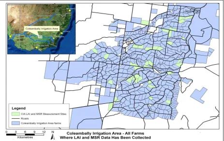 Figure 1: Locations of LAI and MSR data collection in the CIA 