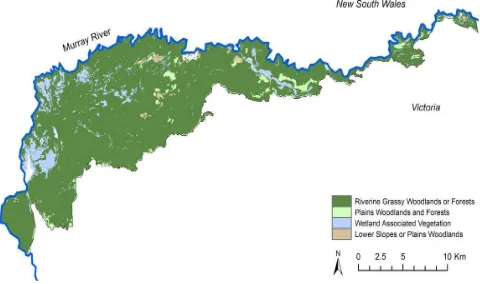 Figure 1 shows the spatial distribution of vegetation types within the study area.  RGW is the dominant vegetation type in the forest, covering approximately 88% of the forest area