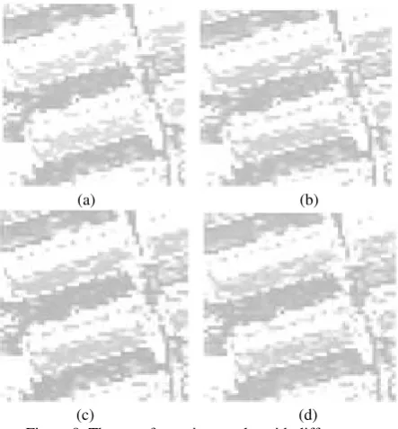 Figure 9. The transformation results with different m 