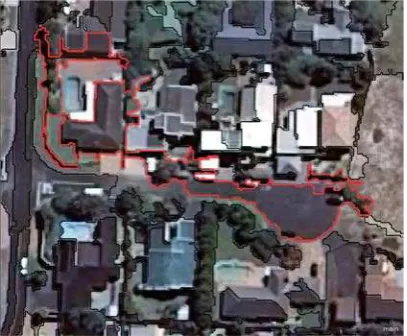 Figure 5a: Image segmentation (Level 2, scale: 100)  