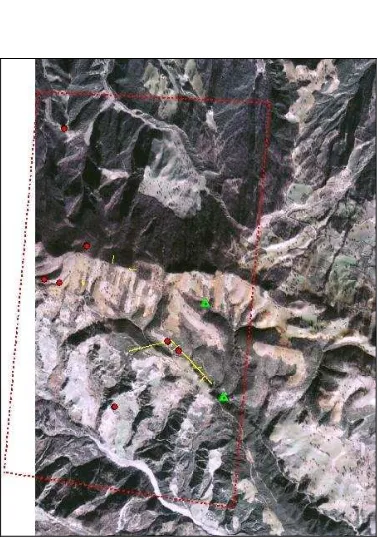 Figure 1. Test area Ikonos + Aerial 