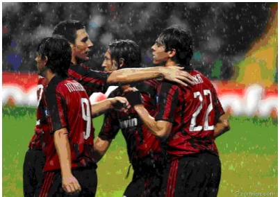 Gambar 4.15. Citra hasil pemampatan Milan pada level 2. 