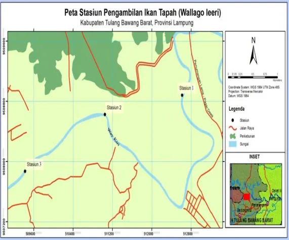 Gambar 1. Peta Lokasi Pengambilan Sampel 