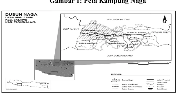Gambar 1: Peta Kampung Naga 