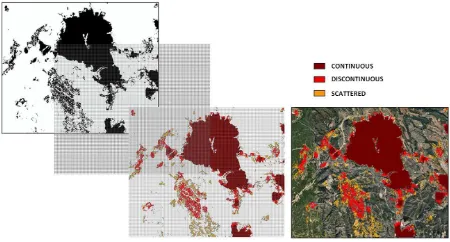 Figure 7.  Result of cluster analysis about urban texture types  