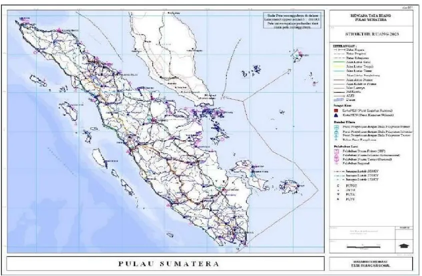 Gambar 3.3  Rencana Struktur Ruang Pulau Sumatera