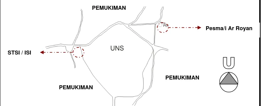 Gambar 3.1 Peta lokasi Pesma/i Ar Royan 