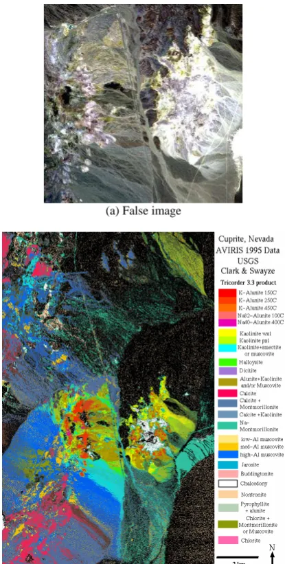 Figure 1. An AVIRIS data set of Cuprite 