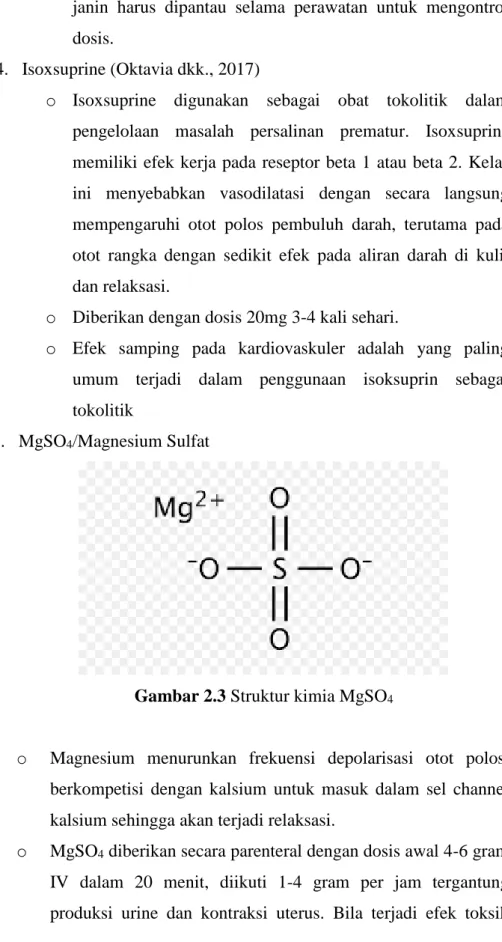Gambar 2.3 Struktur kimia MgSO 4