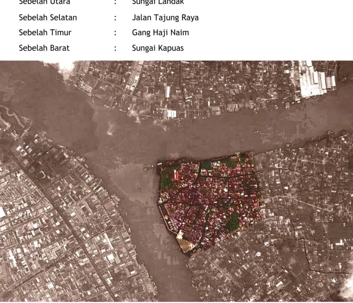 Gambar I.1 Peta Deliniasi Kawasan Penelitian Kampung Beting