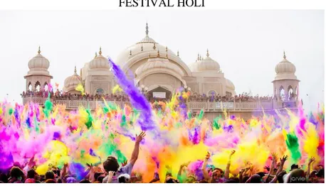 Gambar 1 : Festival Holi 