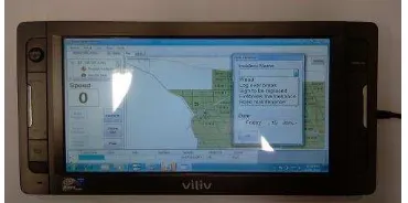 Figure 4. Illustration of the wetlands mobile GIS interface with the HTC HD2 mobile phone