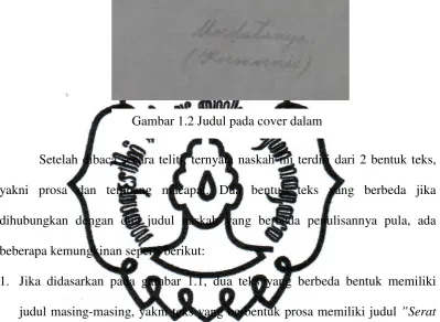 Gambar 1.2 Judul pada cover dalam 
