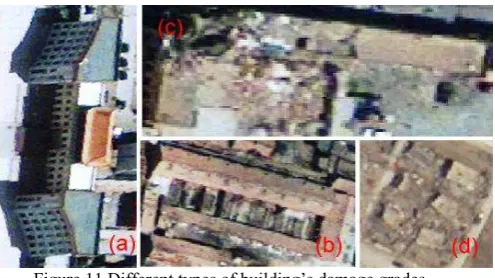 Figure 11 Different types of building’s damage grades 