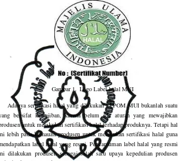 Gambar 1.  Logo Label halal MUI 