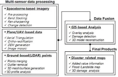 Figure 1. Flowchart of multi-sensor data processing 