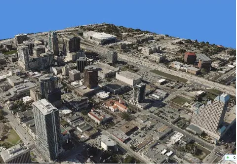 Figure 3. A perspective view of 3D Orlando 