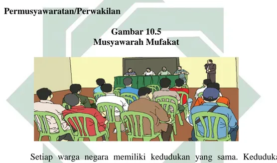 Gambar 10.5   Musyawarah Mufakat 