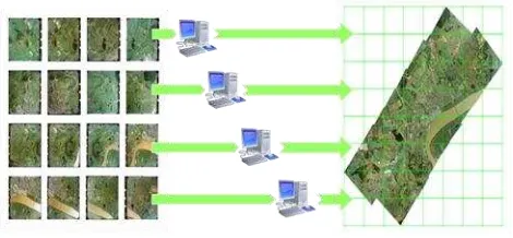 Figure 2. Conventional approach: many workstations and one server  